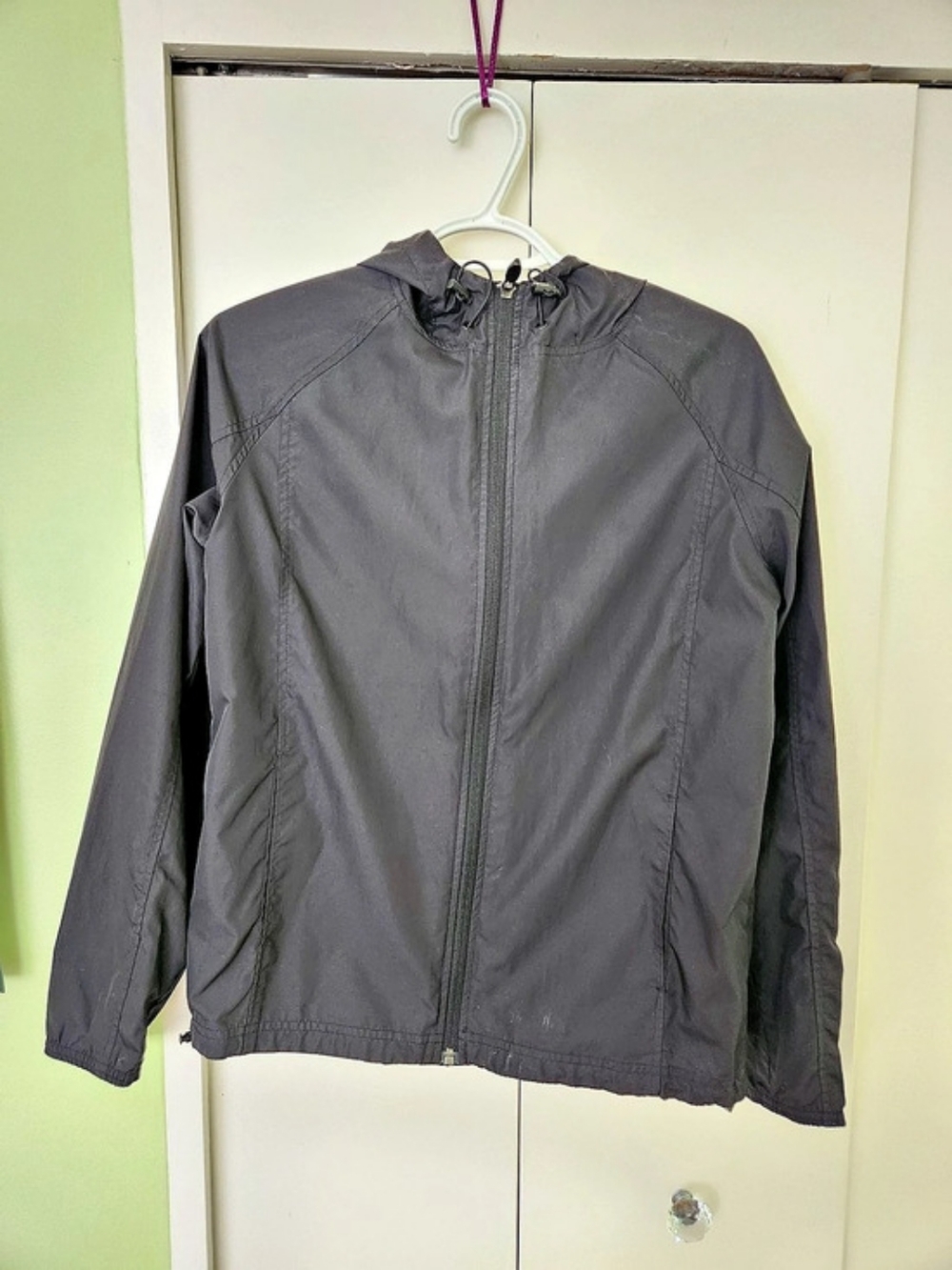 ASICS Gray Athletic Windbreaker Like New